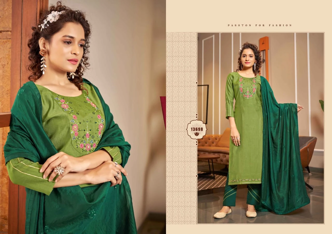 Kalaroop Zara Heavy Rayon Cotton Wholesale Readymade Salwar Suit Catalog — Wholesale Salwar Suits, MPA wholesale from Surat - Gallery Image 5
